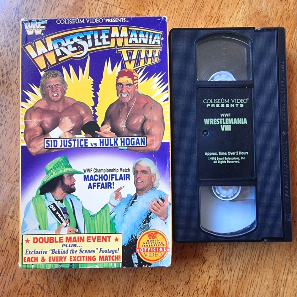 WWE/WWF 1992 VHS WRESTLEMANIA 8 VIll